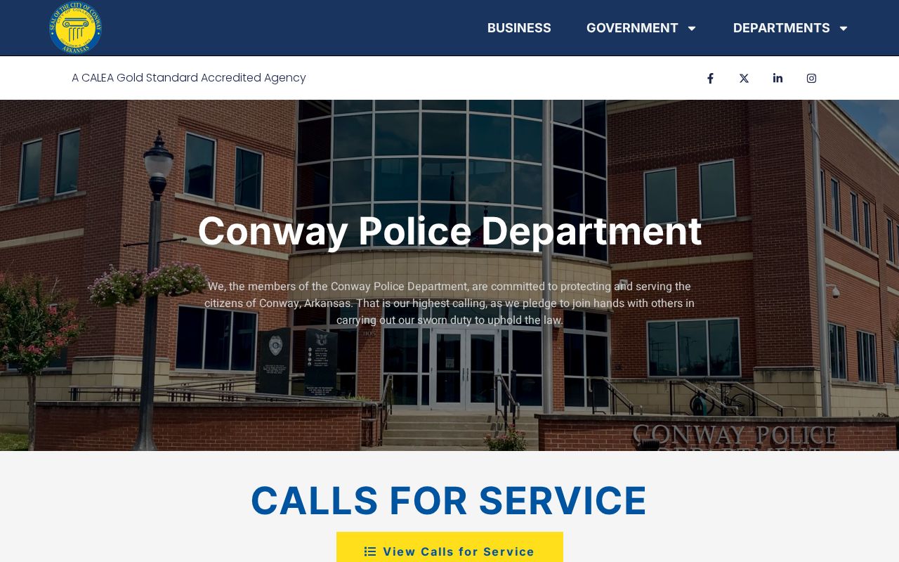 Conway Police Department source for Conway arrest records